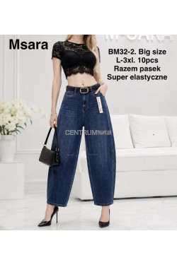 Jeansy damskie (L-3XL) BM32-2