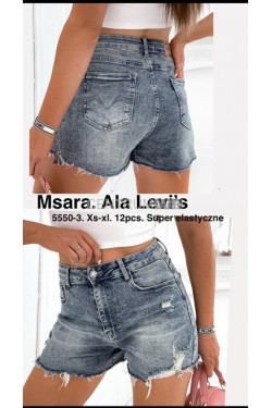 Szorty jeansowe damskie (XS-XL) 5550-3