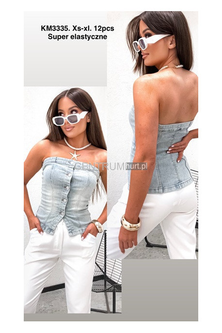 Topy jeansowe damskie (XS-XL) 1