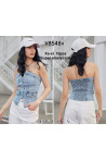 Topy jeansowe damskie (XS-XL) 1