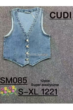 Kamizelka jeansowa damska (S-XL) SM085