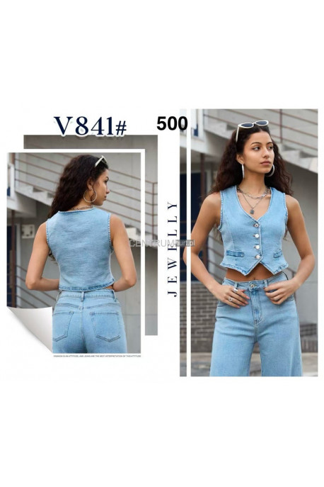 Kamizelka jeansowa damska (S-XL) 1