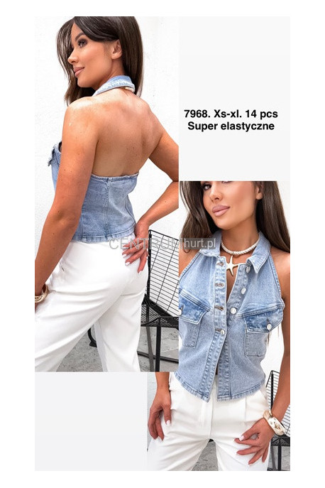 Kamizelka jeansowa damska (S-XL) 1