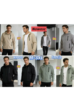 Kurtki męskie przejściowe (M-3XL) K9800