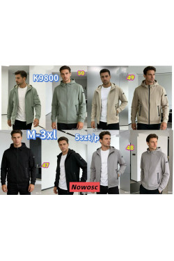Kurtki męskie przejściowe (M-3XL) K9800
