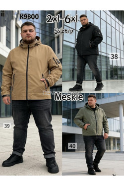 Kurtki męskie przejściowe (2XL-6XL) K9800