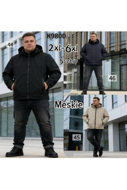 Kurtki męskie przejściowe (2XL-6XL) K9800