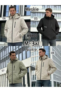 Kurtki męskie przejściowe (M-3XL) K9800