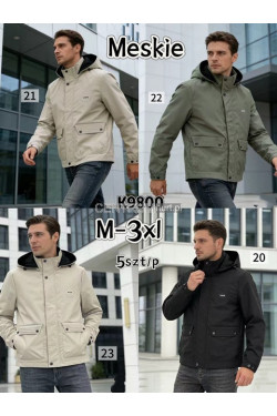 Kurtki męskie przejściowe (M-3XL) K9800