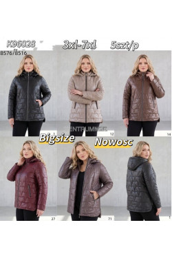 Kurtki damskie przejściowe (3XL-7XL) K96028