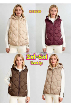 Kurtki kamizelki damskie (2XL-6XL) K92620