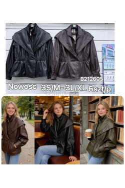 Kurtki skórzane damskie (S-XL) 4619