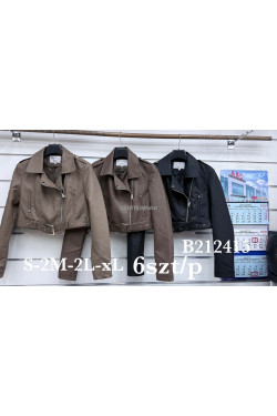 Kurtki skórzane damskie (S-XL) B212415