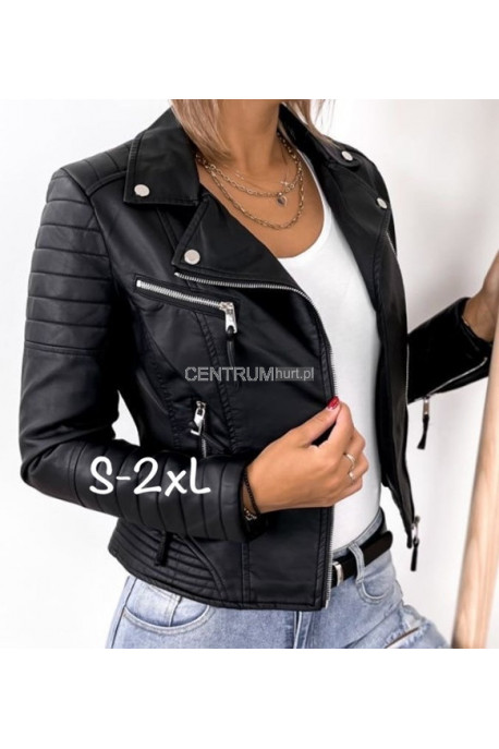 Kurtki skórzane damskie (S-2XL) 46