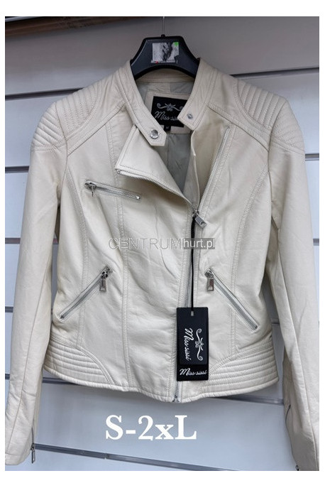Kurtki skórzane damskie (S-2XL) 46