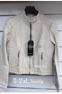 Kurtki skórzane damskie (S-2XL) 46