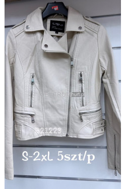 Kurtki skórzane damskie (S-2XL) 4676