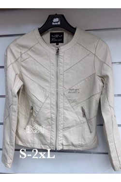 Kurtki skórzane damskie (S-2XL) 4678