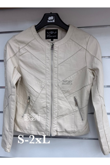Kurtki skórzane damskie (S-2XL) 46