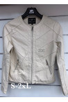 Kurtki skórzane damskie (S-2XL) 46