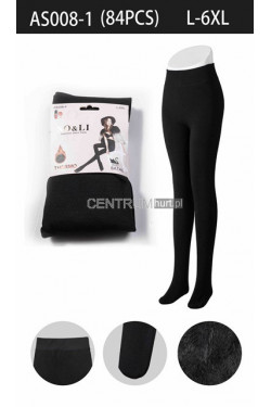 Leginsy damskie termiczne (L-6XL) AS008-1