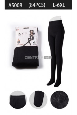 Leginsy damskie termiczne (L-6XL) AS008