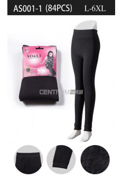 Leginsy damskie termiczne (L-6XL) AS001-1