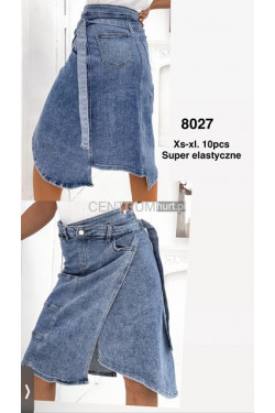 Spódnica jeansowa damska (XS-XL) 8027