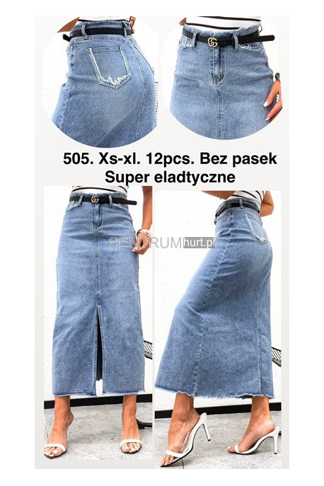 Spódnica jeansowa damska (XS-XL) 1