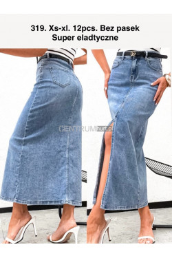 Spódnica jeansowa damska (XS-XL) 319