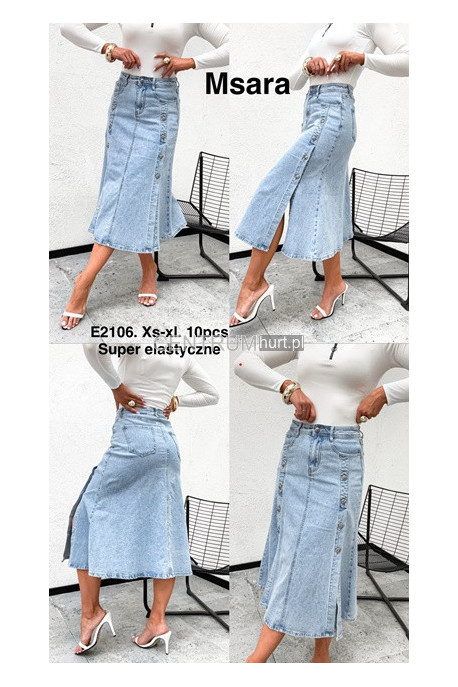 Spódnica jeansowa damska (XS-XL) 2