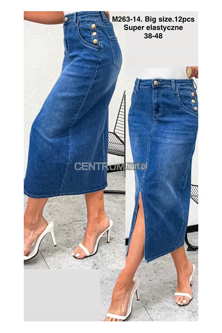 Spódnica jeansowa damska (XS-XL) 2