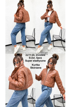 Kurtki skórzane damskie (S-2XL) 2211-20