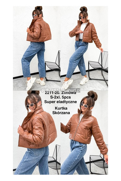 Kurtki skórzane damskie (S-2XL) 1