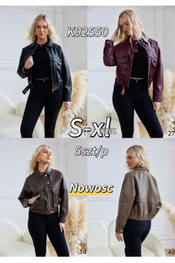 Kurtki skórzane damskie (S-XL) K92550