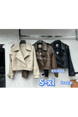 Kurtki skórzane damskie (S-XL) K92666