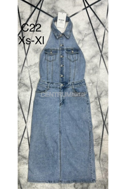 Sukienka jeansowa damska (XS-XL) C22