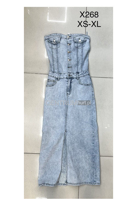 Sukienka jeansowa damska (S-XL) 2