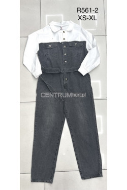 Kombinezon jeansowe damskie (XS-XL) R561-2