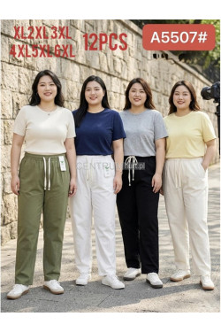 Spodnie damskie (XL-6XL) A5507