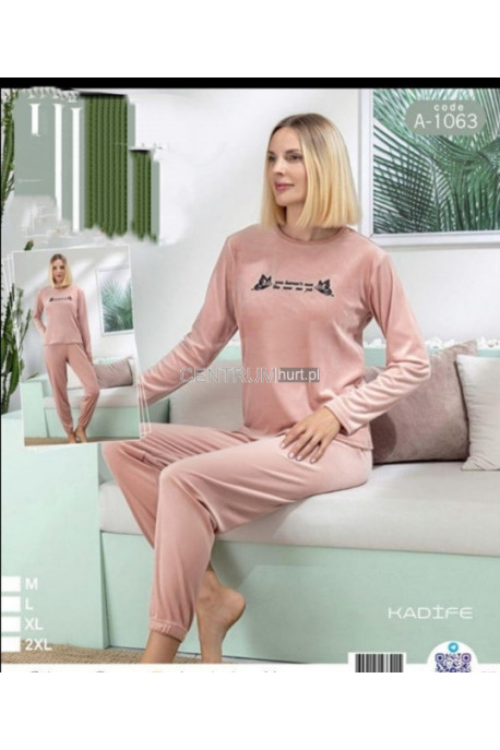 Piżama damski welur (M-2XL) 1