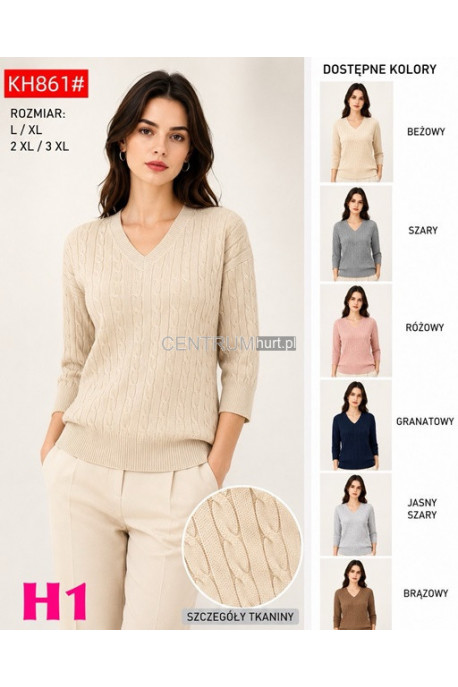 Sweter damski (L-3XL) KH8