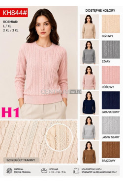 Sweter damski (L-3XL) KH844