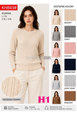 Sweter damski (L-3XL) KH843