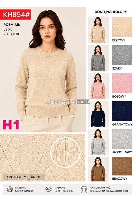 Sweter damski (L-3XL) KH8