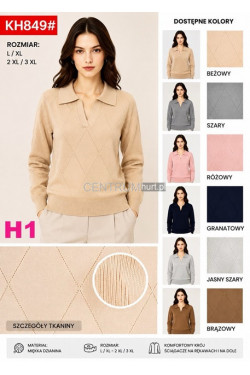 Sweter damski (L-3XL) KH849