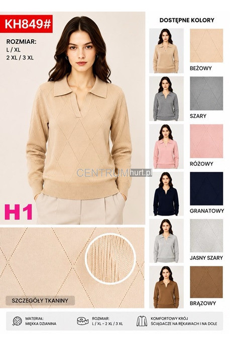 Sweter damski (L-3XL) KH8