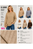 Sweter damski (L-3XL) KH9
