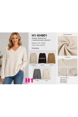 Sweter damski (L-3XL) KH901