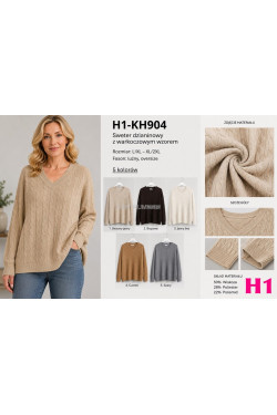 Sweter damski (L-3XL) KH904